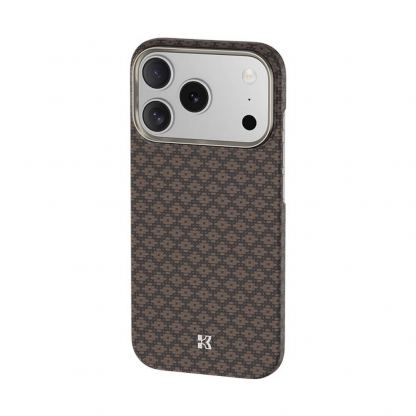 Кевларен кейс с MagSafe за iPhone 17 Pro - Benks ArmorGrid ArmorAir Magnetic Kevlar Metal Frame Case 600D (златист) 3
