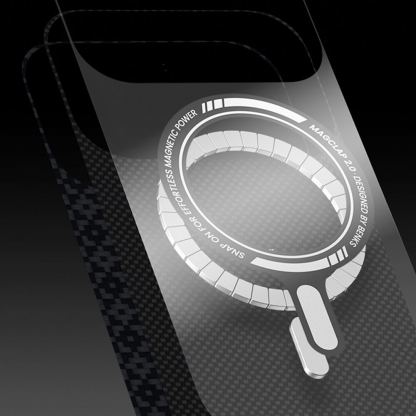 Кевларен кейс с MagSafe за iPhone 17 Air - Benks ArmorGrid ArmorAir Magnetic Kevlar Metal Frame Case 600D (черен) 8