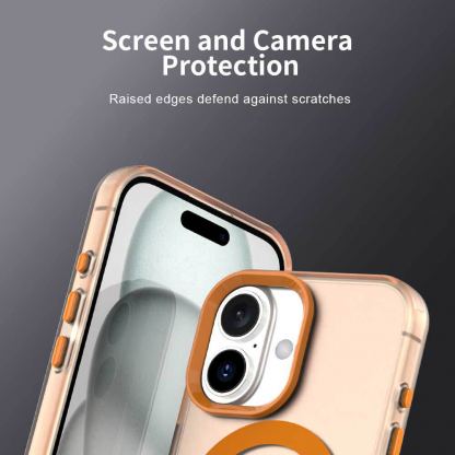 Хибриден удароустойчив кейс с MagSafe за iPhone 17 Pro Max - Techsuit Candy MagSafe Hybrid Case (оранжев) 6