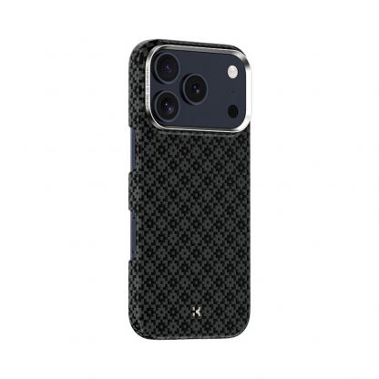 Кевларен кейс с MagSafe за iPhone 17 Pro - Benks ArmorGrid ArmorAir Magnetic Kevlar Metal Frame Case 600D (черен) 3