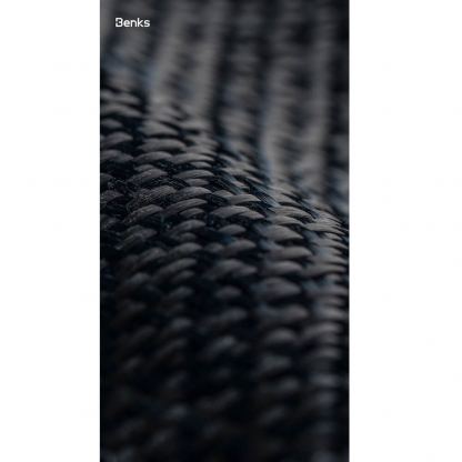 Кевларен кейс с MagSafe за iPhone 17 Pro Max - Benks ArmorGrid ArmorAir Magnetic Kevlar Metal Frame Case 600D (черен) 6