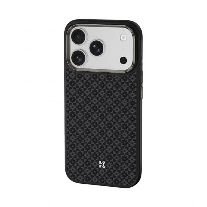 Удароустойчив кевларен кейс с MagSafe за iPhone 17 Pro Max - Benks Magnetic Armor Pro ArmorGrid Kevlar Case Metal Frame Case 600D (черен) 4
