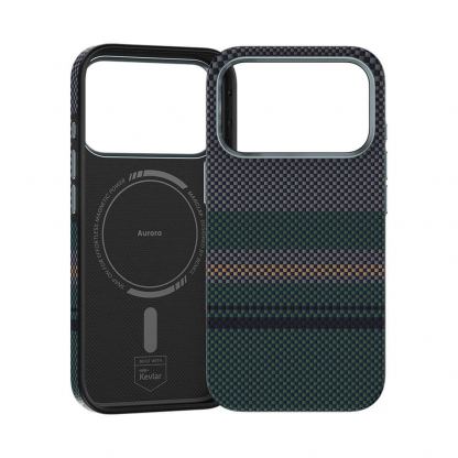 Удароустойчив кевларен кейс с MagSafe за iPhone 17 Pro - Benks Magnetic Armor Pro Aurora Camera Control Button Kevlar Case 600D (черен) 3