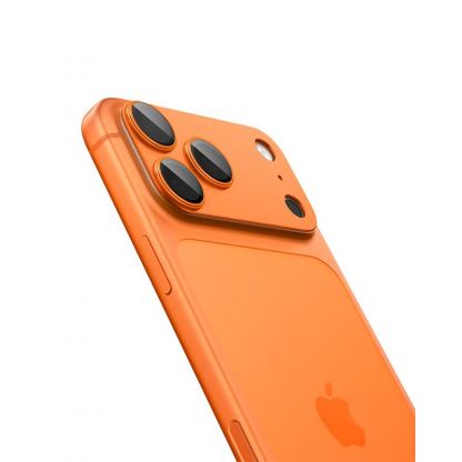Предпазни стъклени лещи с цяла плочка за камерата на iPhone 17 Pro Max - Spigen Glass tR EZ Fit Optik Pro XL (оранжев) 15