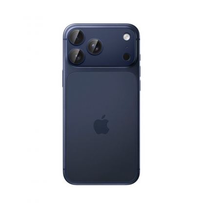 Предпазни стъклени лещи с цяла плочка за камерата на iPhone 17 Pro - Spigen Glass tR EZ Fit Optik Pro XL (син) 2