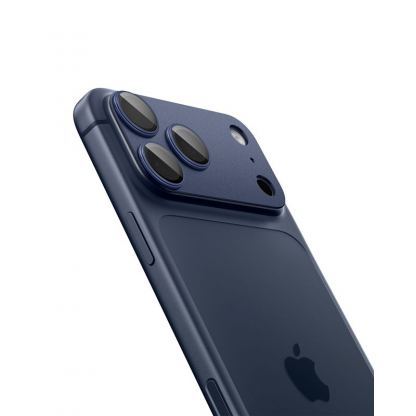 Предпазни стъклени лещи с цяла плочка за камерата на iPhone 17 Pro - Spigen Glass tR EZ Fit Optik Pro XL (син) 16