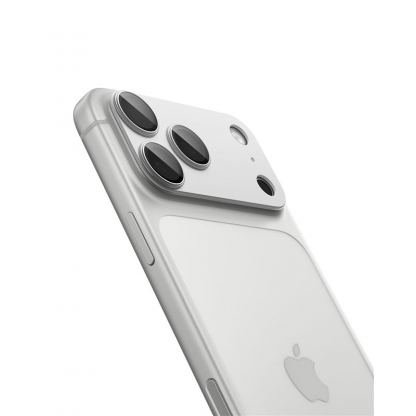 Предпазни стъклени лещи с цяла плочка за камерата на iPhone 17 Pro - Spigen Glass tR EZ Fit Optik Pro XL (сребрист) 17