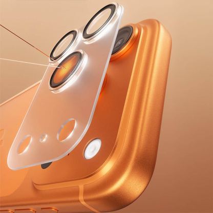 Предпазни стъклени лещи с цяла плочка за камерата на iPhone 17, iPhone 16 - Benks Air Shield Matte Lens Protector Tempered Glass (прозрачен-мат) 6