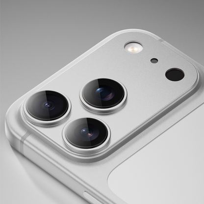 Предпазни стъклени лещи с цяла метална плочка за камерата на iPhone 17 Pro - Benks Glass Warrior Metal Lens Protector Tempered Glass (сребрист) 5