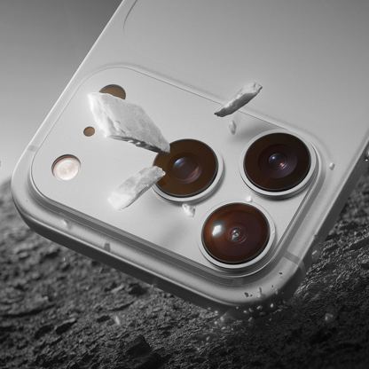 Предпазни стъклени лещи с цяла метална плочка за камерата на iPhone 17 Pro - Benks Glass Warrior Metal Lens Protector Tempered Glass (сребрист) 10