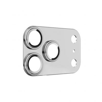 Предпазни стъклени лещи с цяла метална плочка за камерата на iPhone 17 Pro Max - Benks Glass Warrior Metal Lens Protector Tempered Glass (сребрист) 4