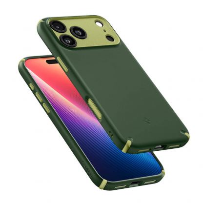 Хибриден удароустойчив кейс с висока степен на защита с MagSafe за iPhone 17 Pro Max - Spigen Nano Pop Hybrid MagSafe Case (зелен) 7