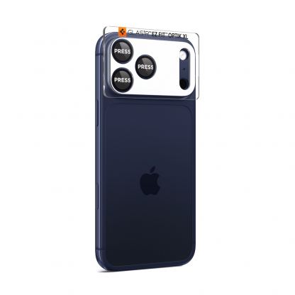 Предпазна плочка за камерата на iPhone 17 Pro Max - Spigen Glass tR EZ Fit Optik Pro XL (син) 6