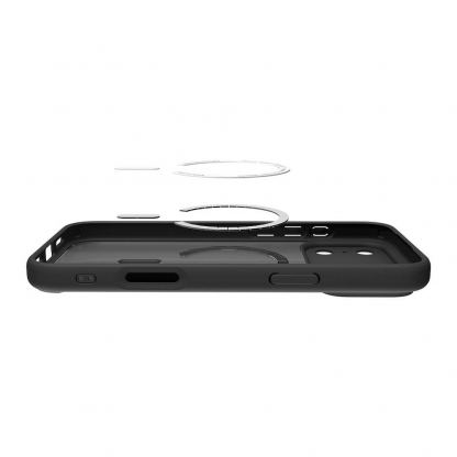 Хибриден кейс с висока степен на защита с MagSafe за iPhone 17 Pro - Spigen Ultra Hybrid MagSafe Case (черен-оранжев)  7