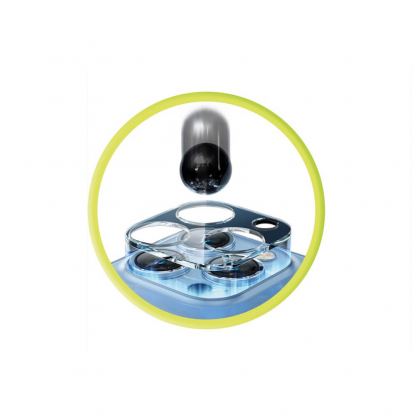 Предпазна плочка за камерата на iPhone 17 Pro - Mobile Origin Easy Lens Tempered Glass Camera Lens Protector (прозрачен) 3