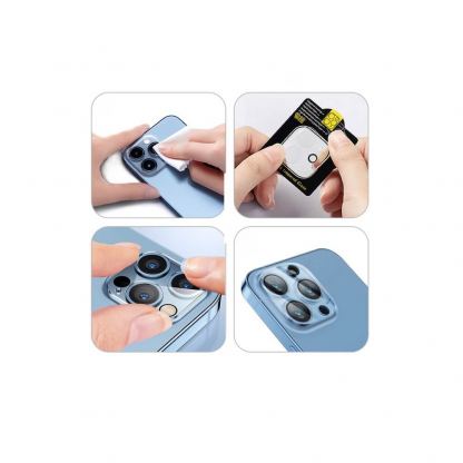 Предпазна плочка за камерата на iPhone 17 Pro - Mobile Origin Easy Lens Tempered Glass Camera Lens Protector (прозрачен) 5
