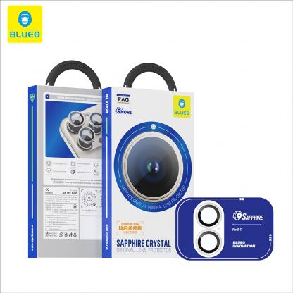 Предпазни сапфирени лещи за камерата на iPhone 17 - Blueo Sapphire Crystal Original Camera Lens Glass Protector (зелен) 3