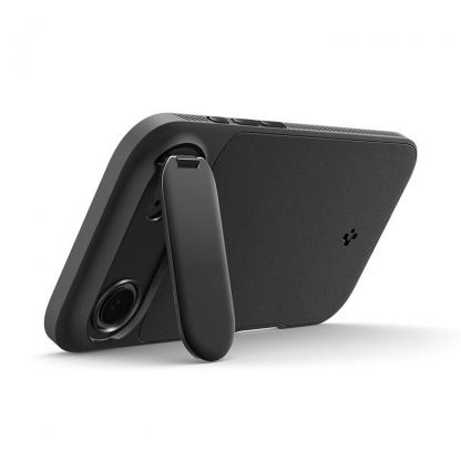 Силиконов (TPU) калъф с капак за камерата с MagSafe за iPhone 17 Air - Spigen Optik Armor MagSafe Case (черен) 6