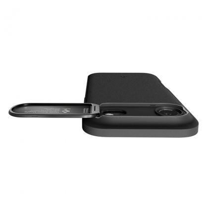 Силиконов (TPU) калъф с капак за камерата с MagSafe за iPhone 17 Air - Spigen Optik Armor MagSafe Case (черен) 10