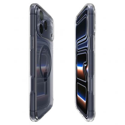Хибриден кейс с висока степен на защита с MagSafe за iPhone 17 Pro Max - Spigen Ultra Hybrid MagSafe Case (прозрачен-тъмносин)  6