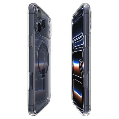 Хибриден кейс с висока степен на защита с MagSafe за iPhone 17 Pro - Spigen Ultra Hybrid MagSafe Case (прозрачен-тъмносин)  6