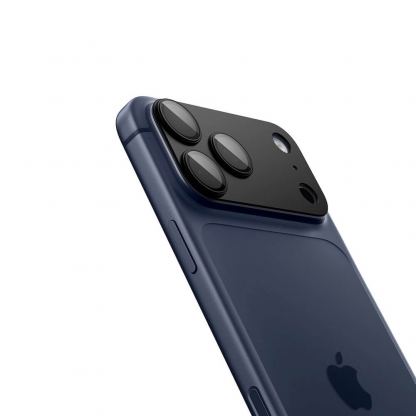 Предпазна плочка за камерата на iPhone 17 Pro - Spigen Glass tR EZ Fit Optik Pro XL (черен) 4