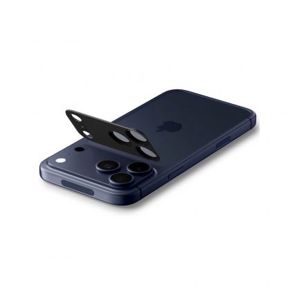 Предпазна плочка за камерата на iPhone 17 Pro - Spigen Glass tR EZ Fit Optik Pro XL (черен) 8