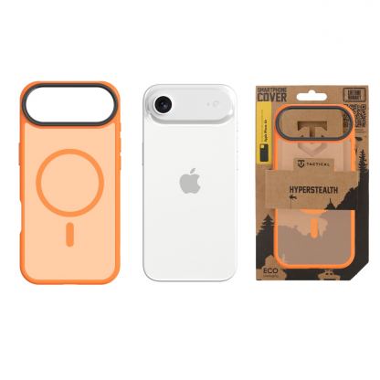  Хибриден удароустойчив кейс с MagSafe за iPhone 17 Air - Tactical MagForce Hyperstealth Cover (оранжев) 3