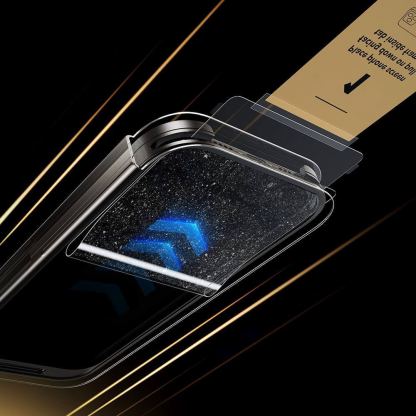 Висок клас стъклено защитно покритие за външния дисплей на iPhone 17 Pro - ESR Corning Gorilla Glass UltraFit (черен-прозрачен) 5