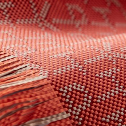 Кевларен кейс с MagSafe за iPhone 17 Pro - Pitaka Monogram PitaTap Aramid Ultra Slim MagSafe Case (червен) 5