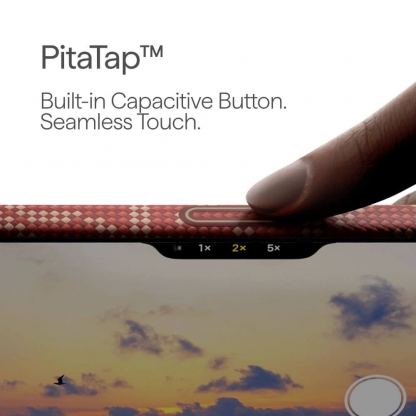 Кевларен кейс с MagSafe за iPhone 17 Pro Max - Pitaka Monogram PitaTap Aramid Ultra Slim MagSafe Case (червен) 3