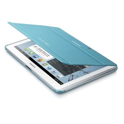 Samsung Book Cover Case - хибриден кожен калъф и поставка за Samsung Galaxy Tab 10.1 (2) инча (син) 3