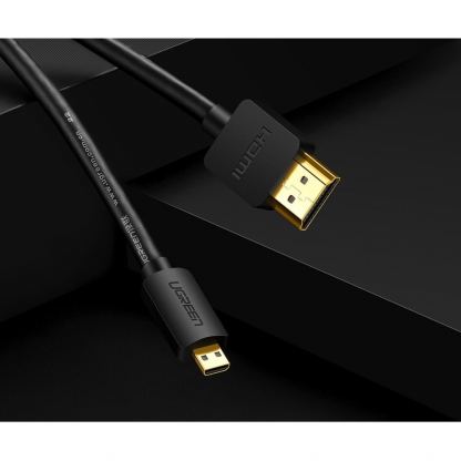 HDMI към microHDMI кабел 2.0v 4K 60Hz (100 см) - Ugreen HDMI to micro HDMI cable (черен) 2