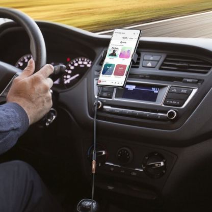 Качествен аудио кабел 2xRCA (мъжко) към 3.5мм аудио жак (женски) (300 см) (черен-кафяв)  - Ugreen AV198 2xRCA Male to 3.5mm Female Audio Cable 7