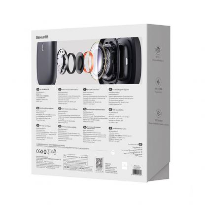 Безжични блутут слушалки с активна изолация на околния шум - Baseus Bowie H2 Bluetooth Active Noise Cancelling Headphones (тъмносив) 9