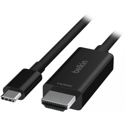 Кабел за свързване от USB-C към HDMI 8K (200 см) - Belkin Connect USB-C to HDMI 2.1, 8K 60Hz Cable (черен) 2