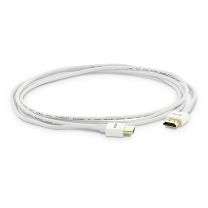 4K HDMI към HDMI кабел (200 см) - LMP Super Slim 4K HDMI 2.0 Male To HDMI Male Cable (бял) 2