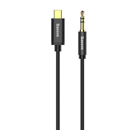 USB-C към 3.5 мм аудио кабел (120 см) - Baseus USB-C to Audio 3.5 mm Cable (черен) 2