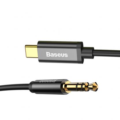 USB-C към 3.5 мм аудио кабел (120 см) - Baseus USB-C to Audio 3.5 mm Cable (черен) 3