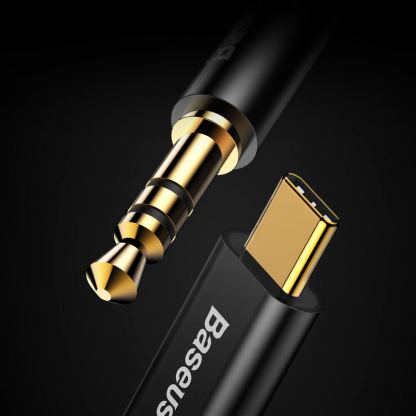 USB-C към 3.5 мм аудио кабел (120 см) - Baseus USB-C to Audio 3.5 mm Cable (черен) 13