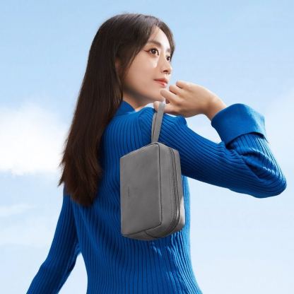 Органайзер за захранване, кабели, слушалки и други аксесоари - Baseus Easy Journey Series Storage Bag (сив) 8