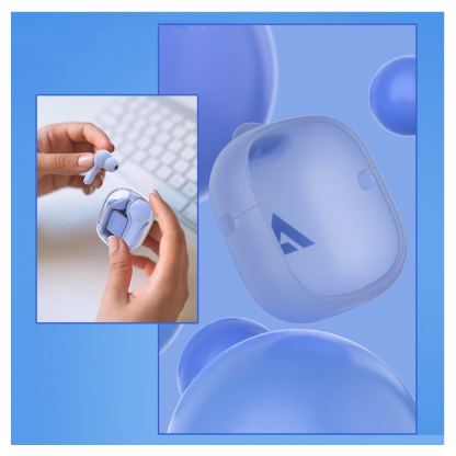 Безжични блутут слушалки със зареждащ кейс - Acefast T6 TWS In-Ear Bluetooth Earphones (син) 3