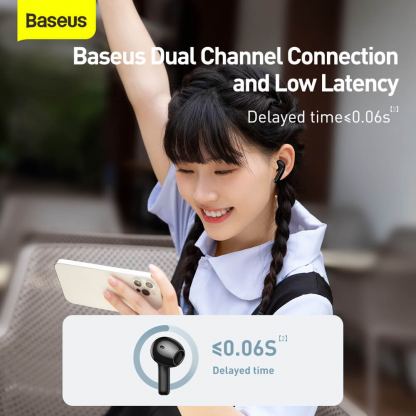 Безжични блутут слушалки със зареждащ кейс - Baseus Bowie E3 TWS In-Ear Bluetooth Earphones (NGTW080001) (черен) 8