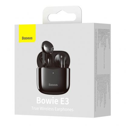 Безжични блутут слушалки със зареждащ кейс - Baseus Bowie E3 TWS In-Ear Bluetooth Earphones (NGTW080001) (черен) 11