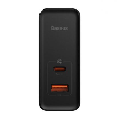 Захранване за ел. мрежа за лаптопи, смартфони и таблети с USB-A и USB-C изходи с технология за бързо зареждане и USB-C кабел - Baseus GaN 5 Pro Charger 100W (CCGP090201) (черен) 4