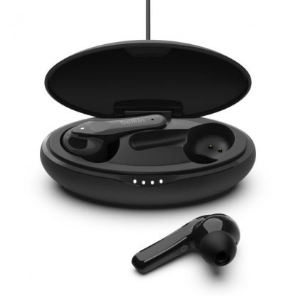 Безжични блутут слушалки със зареждащ кейс - Belkin Soundform Move TWS Earphones (черен) 5