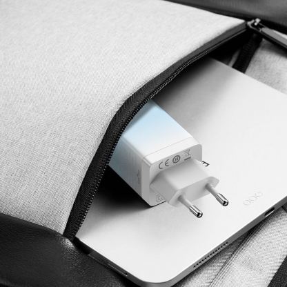 Захранване за ел. мрежа за лаптопи, смартфони и таблети с USB-A и 2xUSB-C изходи с технология за бързо зареждане и USB-C към USB-C кабел - Baseus GaN 3 Pro Fast Laptop Charger 65W (CCGP050103) (син) 10