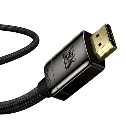 Високоскоростен 8K HDMI към HDMI кабел (100 см) - Baseus High Definition Series HDMI 2.1, 8K 60Hz Cable (черен) 2