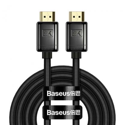 Високоскоростен 8K HDMI към HDMI кабел (100 см) - Baseus High Definition Series HDMI 2.1, 8K 60Hz Cable (черен) 4