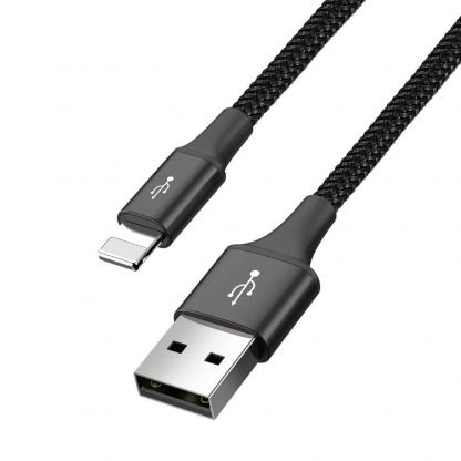 Универсален USB-A кабел с microUSB, 2xLightning и USB-C конектори (120 см) - Baseus Fast 4-in-1 Charging Data Cable (CA1T4-A01) (черен) 6